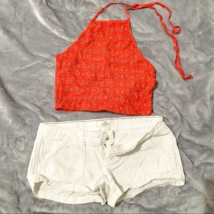 Hollister White Shorts